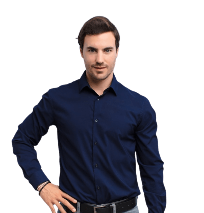 Dark Navy Blue Shirt